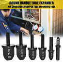 6pcs Air Conditioner Copper Pipe Swaging Tool Round Handle Tube Expanders Newly