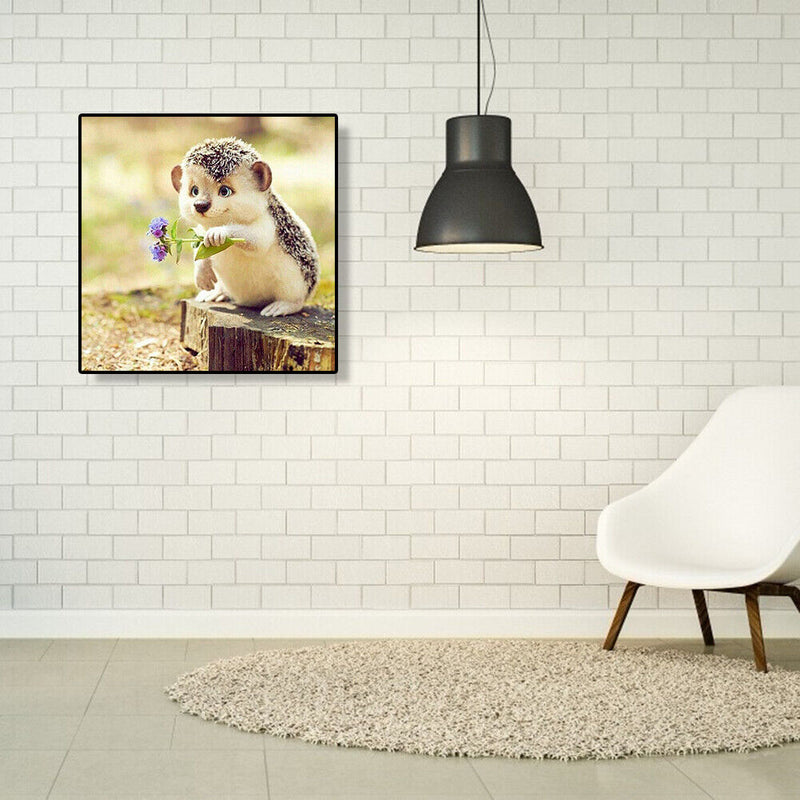 5D DIY Full Drill Diamond Painting Hedgehog Cross Stitch Embroidery Decor Craft
