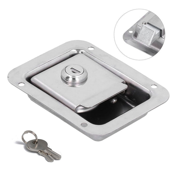 with Keys Stainless Steel Box Lock Handle Lock Cabinet Lock Paddle Door Latch