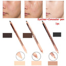 Eye Double Ended Waterproof Cosmetic Concealer pen Makeup up Eyeliner Eyebrow