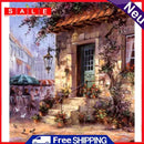 Painting By Numbers DIY House Hand Painted Canvas Oil Art Picture Craft Gift Kit