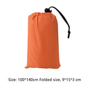 100x140cm Moistureproof Pocket Beach Blanket Mini Camping Mattress (Orange)