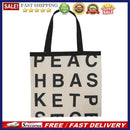 Fashion Women Canvas Letters Underarm Tote Shopping Bag Large Capacity Handbag