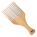 Home Bamboo Wide Tooth Comb Detangling Anti-Static Square Pocket Hair Brush