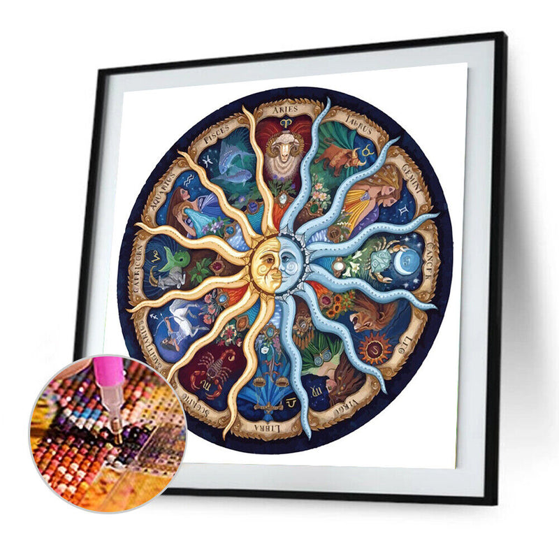 5D DIY Full Drill Diamond Painting Round Geometry Cross Stitch Embroidery Newly
