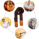Guitar Strap Anti Slip Bass Ukulele Shoulder Belt Musical Parts (Coffee) Newly
