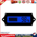Universal Battery Indicator LCD Display Batteries Capacity Monitor (Blue) Newly