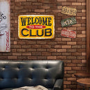 Letters Sheet Metal Drawing Metal Painting Tin Wall Home Poster Bedroom Sign