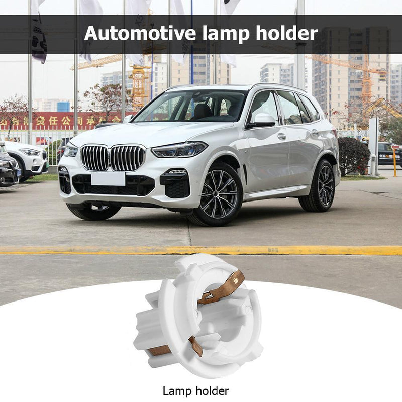 Car Tail Bulb Socket Auto Rear Light Holder for 7 Series X5 E53 E70 E65 X3 White