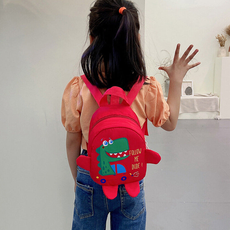 #A Cute Cartoon Dinosaur Baby Backpacks School Bags Adjustable Animals Kid Backp