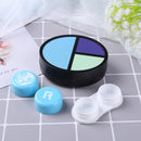 Portable Fashion Travel Square Contact Lens Case Set Glasses Wearing Tools