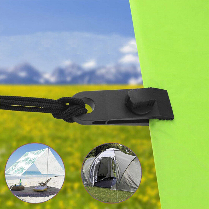 8pcs Tarpaulin Tent Canopy Clip Outdoor Wind Rope Clamps Awning Tighten Tools