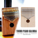 17 Keys Kalimba Wooden Thumb Finger Piano Traditional Finger Musical Instrume