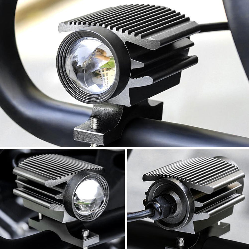 5PCS Motorcycle LED Waterproof Headlight Universal Dual Light Spotlight
