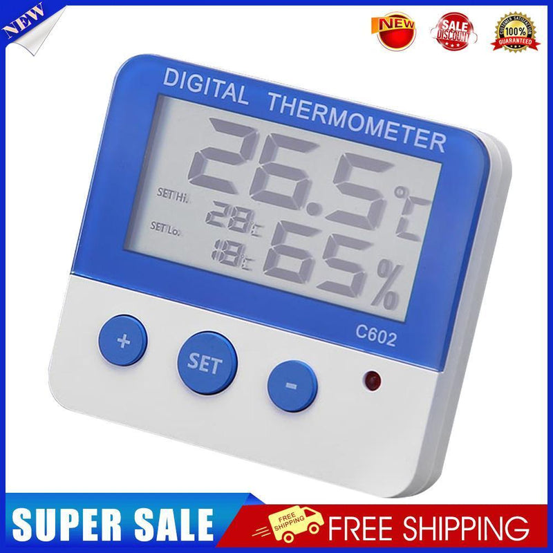Waterproof LCD Thermometer Hygrometer Humidity Indoor Temperature Meter