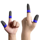 Gaming Finger Sleeve for PUBG Game Controller Glove Fingertips (Black+Blue)