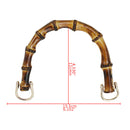 2xU Shape Bamboo Bag Handle for Handbag DIY Tote Replacement Making Bag Han