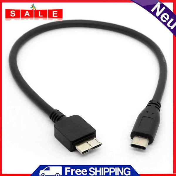 30cm USB3.1 Type-C to USB 2.0 Micro B Cable 5Gbps Data Connector Adapter Cord