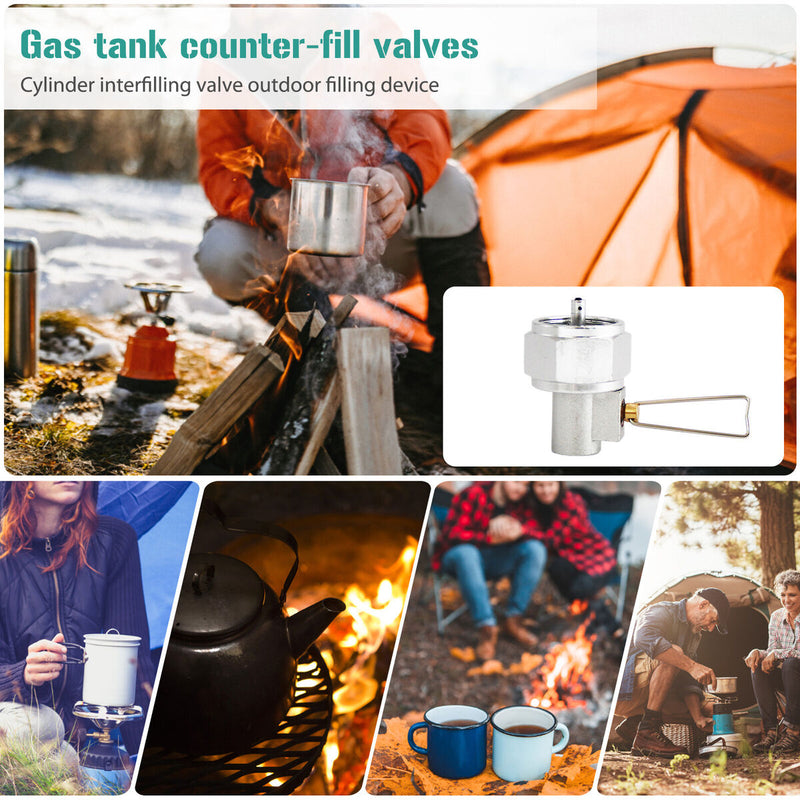 Copper American Gas Tank Filling Valve Gas Tank Transfer Valve Camping Supplies