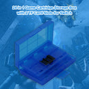 24 in 1 Hard Game Card Holder Storage Box w/ 2 TF Card Slots for Nintendo S