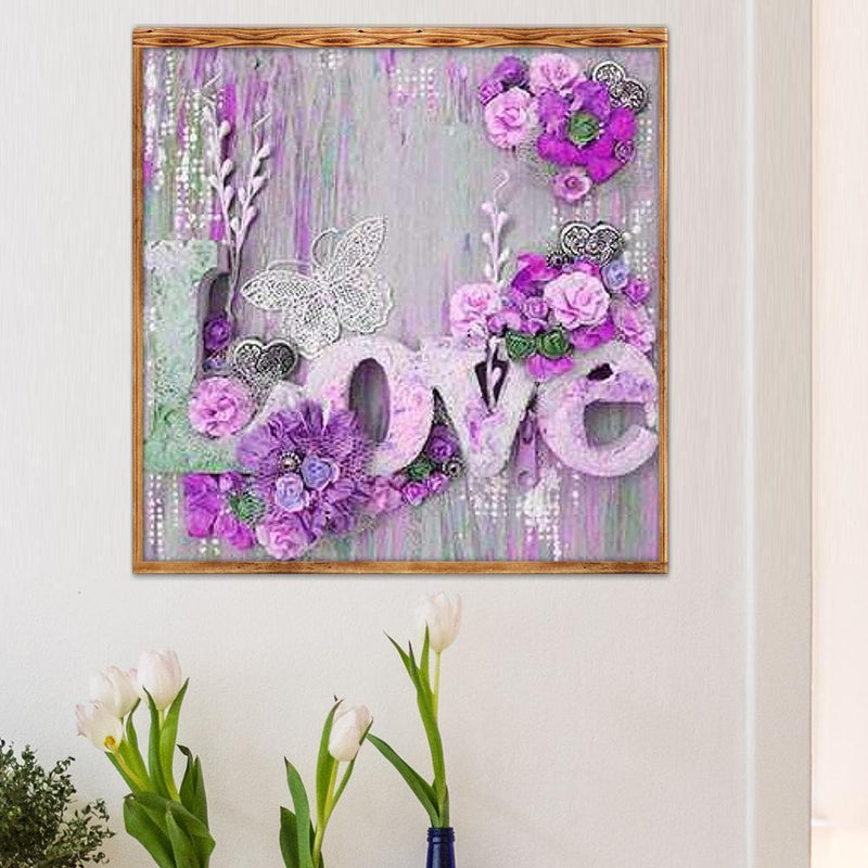 5D DIY Full Drill Diamond Painting Cross Stitch Mosaic Craft Kits (Love03) Newly