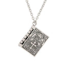 Steel Cross Bible Verse Prayer Dog Tag Pendant For Men V6L7 Necklace V0N4