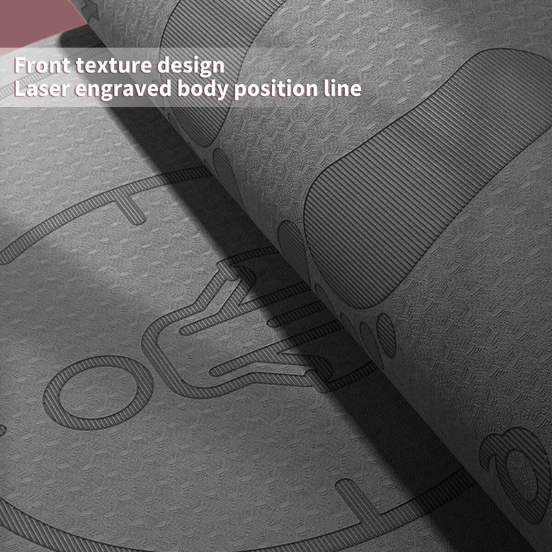 Jump Rope Mat Knees Protection Exercise Pad Mute (Grey 126x59x6cm) Newly