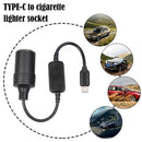 USB C Type C to 12V Car Cigarette Lighter Socket Female Converter Adapter_