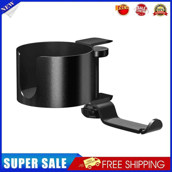 #A 2 in 1 PC Gaming Headset Hanging Stand 360 Rotating Headphone Mounted Cup Hol