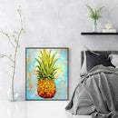 Abstract Pineapple Oil Paint By Numbers Kits DIY Handpainted on Canvas Wall Art