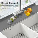 Silicone Faucet Absorbent Draining Mat Splash Guard Water Catcher (Grey)