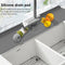 Silicone Faucet Absorbent Draining Mat Splash Guard Water Catcher (Grey)