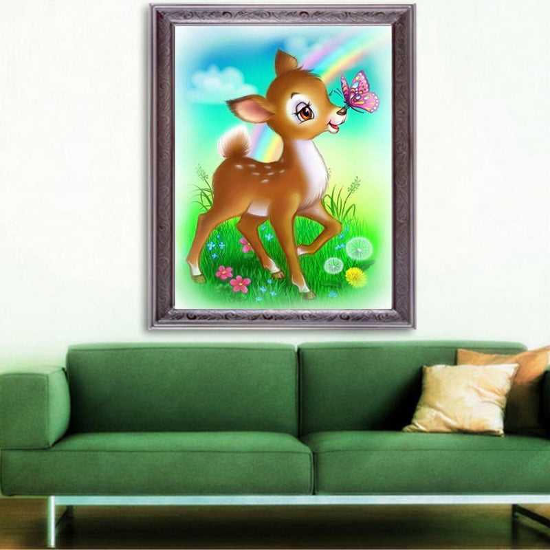 5D DIY Diamond Painting Deer Cross Stitch Embroidery Craft Kits Wall Art