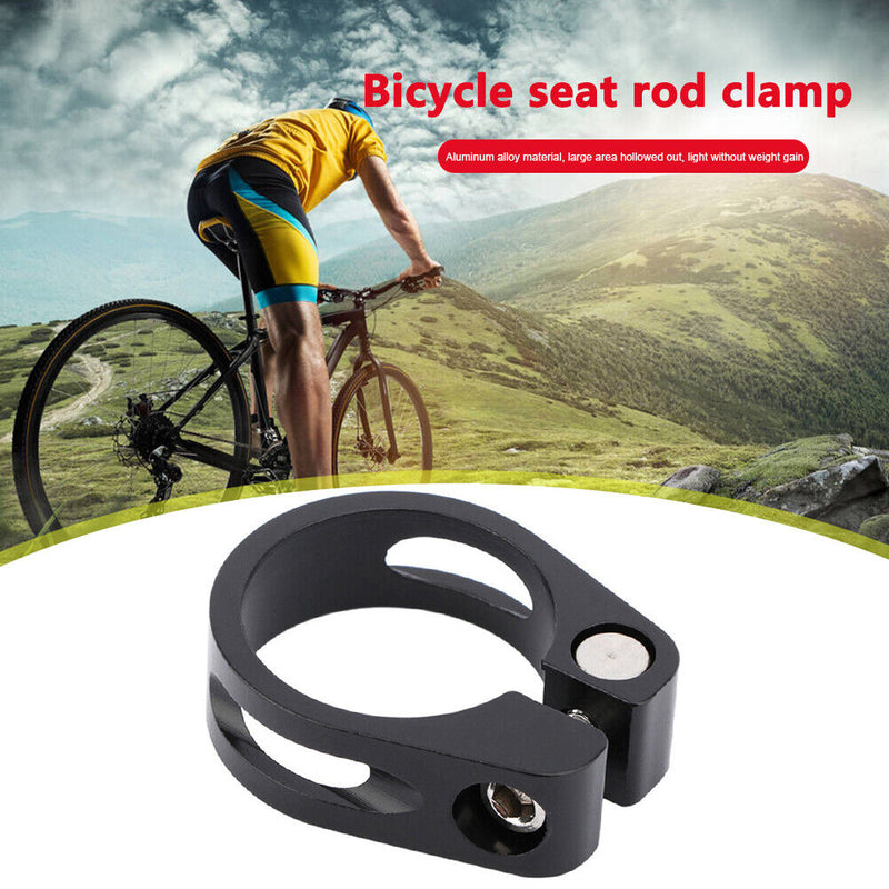 Aluminum Alloy Mountain Bike Seat Post Clamp Seat Tube Clip Cycling Accessori
