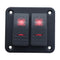 Marine Boat 2-Speed Dual LED Switch Panel Truck Car Waterproof 5P Rocker Switch