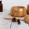 Round Wooden Yarn Bowl Wool Storage Knitted Crocheted Holder Bowls Sewing S