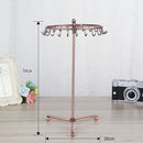 Rotating Jewelry Organizer Necklace Bracelet Display (Triangle Base Bronze)