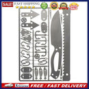 Outdoor EDC Survival Fishing Hook Card Portable Camping Hiking Tool Cards