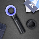 Portable Bladeless Cooling Fan Summer Personal Handheld Desktop Fan (Black)