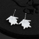 Fashion Women Geometric Folden Ear Stud Creative Earrings Casual Jewelry