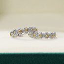 Gift Daisy Earrings Flower Daisy Pattern Hoop Dangle Stud Creative Earrings