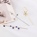Gift Lightning Climber Earrings Crawler Hook Earrings Crystal Stud Ear Wrap