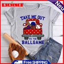 Take Me Out to the Ballgame Tea T-Shirt -596963 M-Light Grey