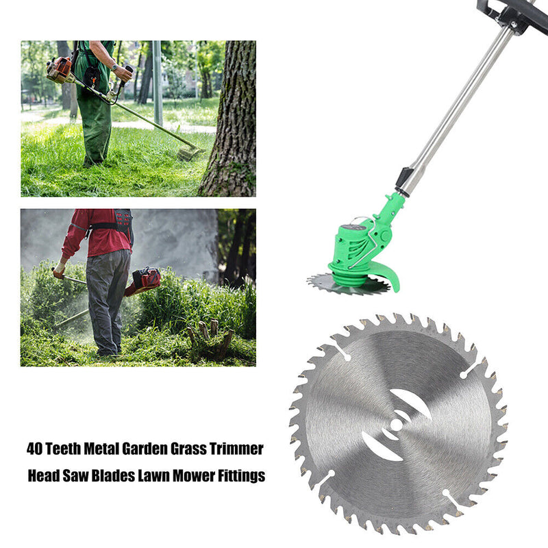 40 Teeth Metal Garden Grass Trimmer Head Saw Blades Lawn Mower Fittings Newly