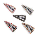 Geometric Rhinestone Barrette Triangle Hairpins Crystal Hair Clips Hairgrip