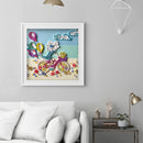 DIY Dress Girl Part Drill Special Shape Diamond Mosaic Painting Kit (Y203)