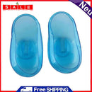 2PCS Blue Clear Silicone Ear Cover Hair Dye Shield Protect Salon Color