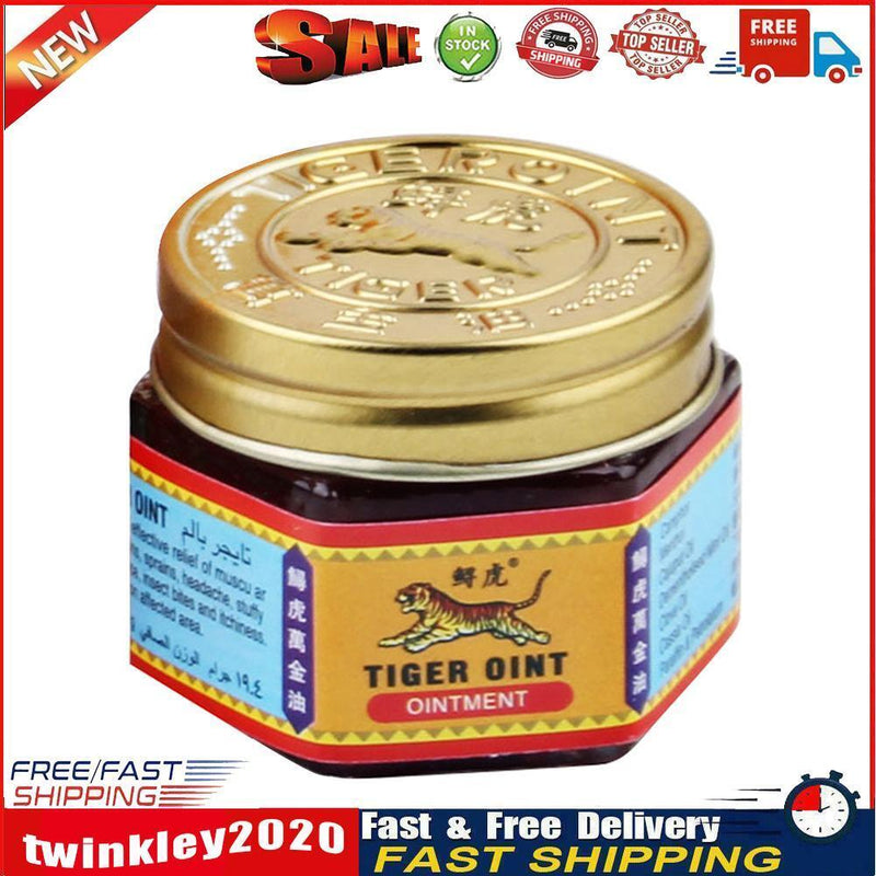 Red Tiger Balm Headache Stomachache Painkiller Muscle Relieving Ointment Newly