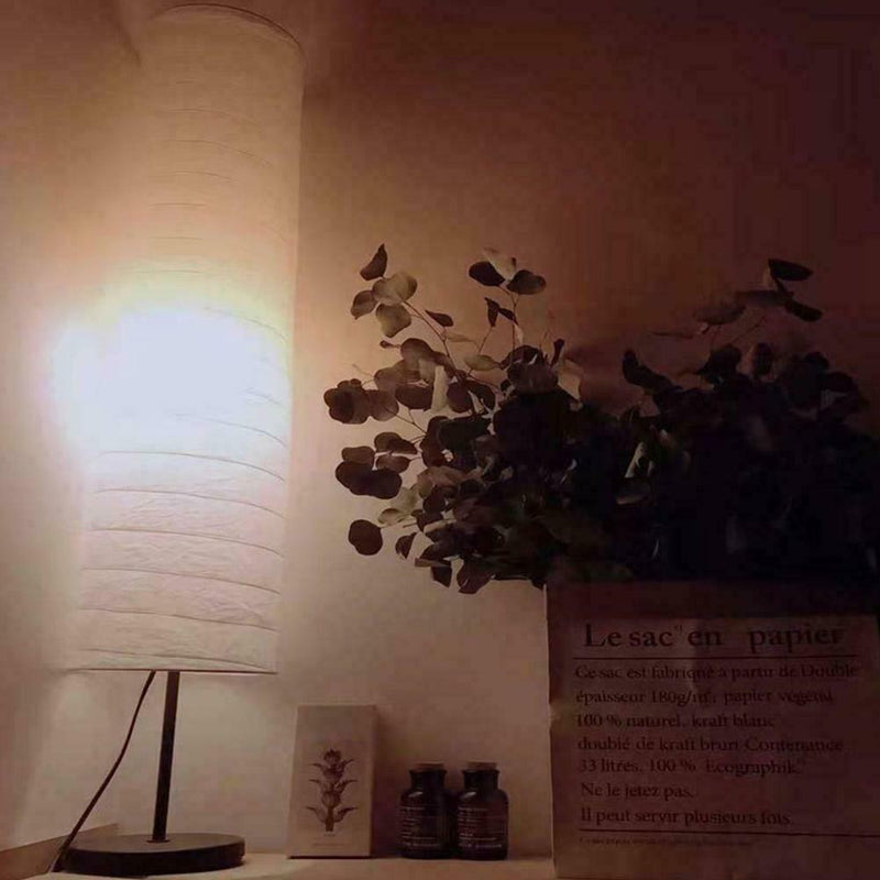 Paper Design Floor Lamp Lampshade European Style Light For Bedroom Hotel W4U9