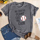 Independence Day Baseball Favorite Player Tea T-Shirt (Grey S)